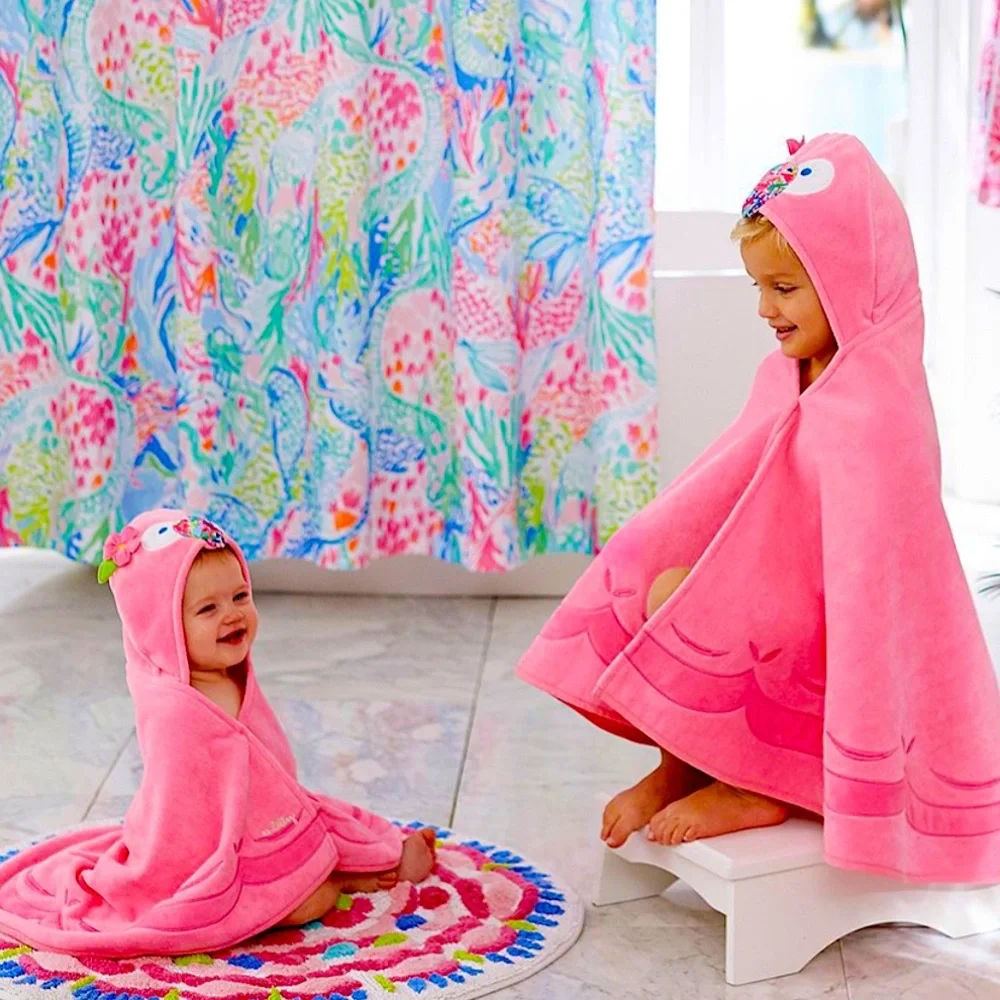 NEW Lilly Pulitzer Vibrant Coral Reef Shower Curtain